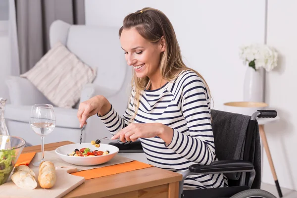 Woman who rose above her disability — Stock Photo, Image