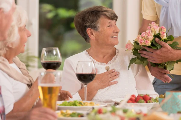 Vi vill tacka er för att organisera denna fantastiska party — Stockfoto