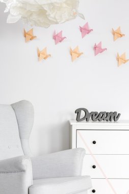 Benzersiz 3d origami duvar dekorasyonu