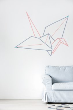 Duvar süslemeleri washi bant fikri ile