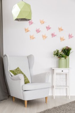 Origami duvar sanat fikir