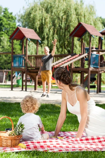 Sunny day on a picnic — Stock Photo, Image