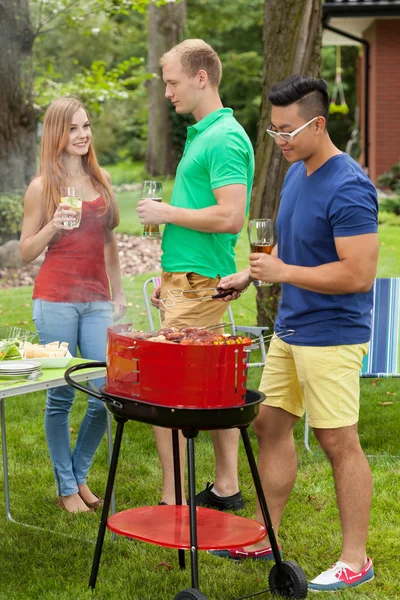 Barbecue během svátků — Stock fotografie