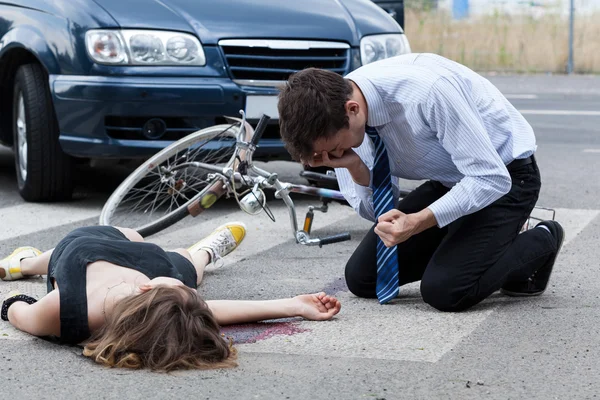 Incidente stradale mortale — Foto Stock