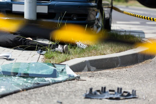 Tödlicher Autounfall — Stockfoto