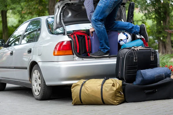 Voorbereiding voor familie-uitstapje — Stockfoto