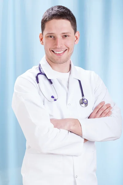 Ευτυχής φοιτητής ιατρικής — Stock fotografie