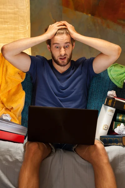 Estudiante antes del examen — Foto de Stock