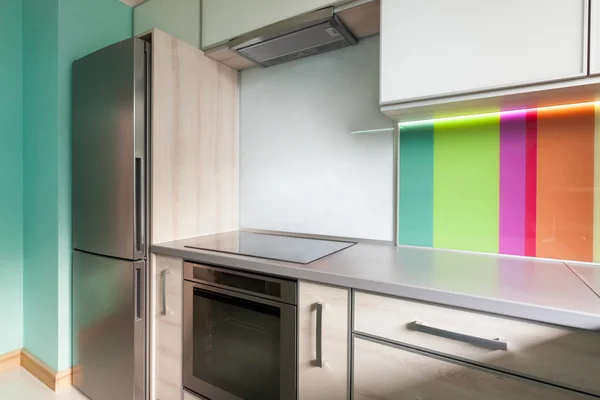 Colourfull modern kitchen — Stock Photo, Image