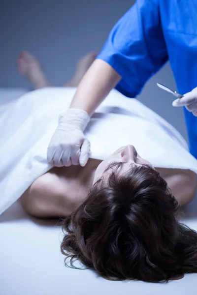 Necropsy in the mortuary — Stock Photo, Image