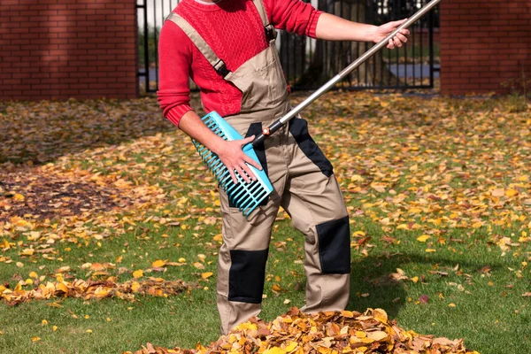 Gärtner haben Spaß im Herbst — Stockfoto