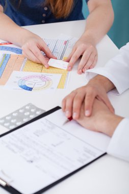 pozitif test ile genç kız