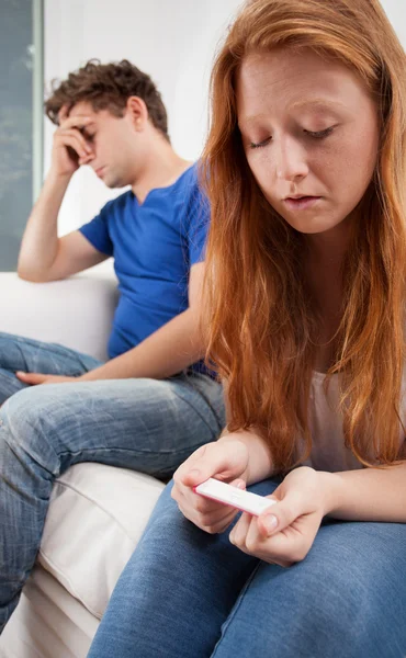 Dejected girl at young age — Stock Photo, Image