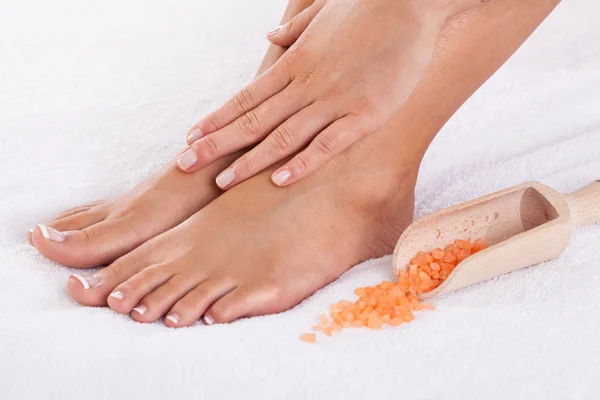 Mani e piedi ben curati — Foto Stock