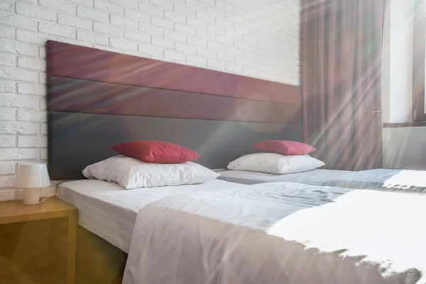 Schlafzimmer am Morgen — Stockfoto