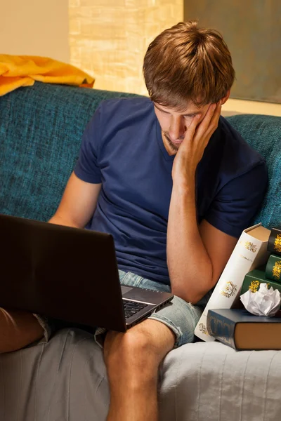 Niet leren student — Stockfoto