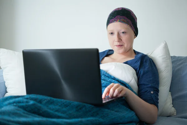 Relax in bed — Stock Photo, Image