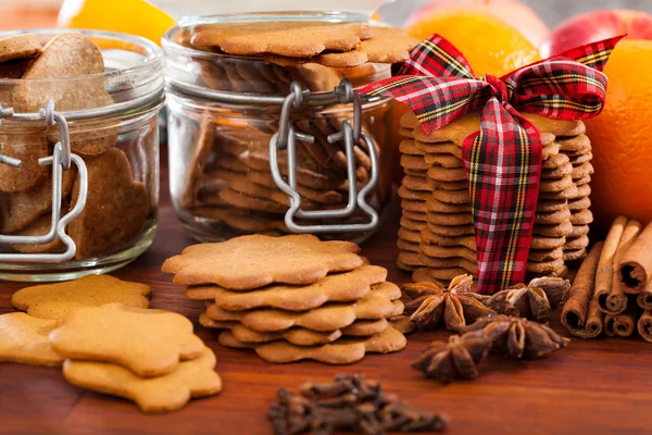 Christmas snacks on a table — Stock Photo, Image