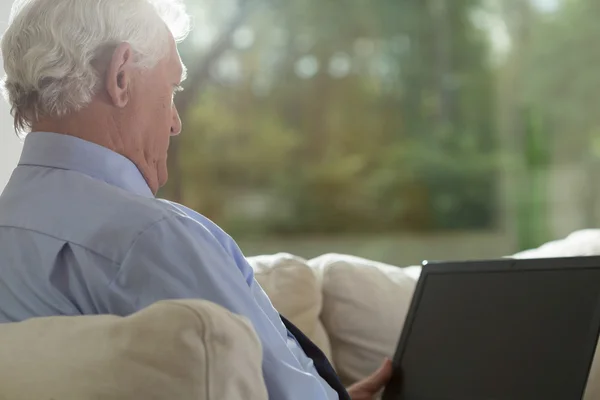 Looking at the screen — Stock Photo, Image