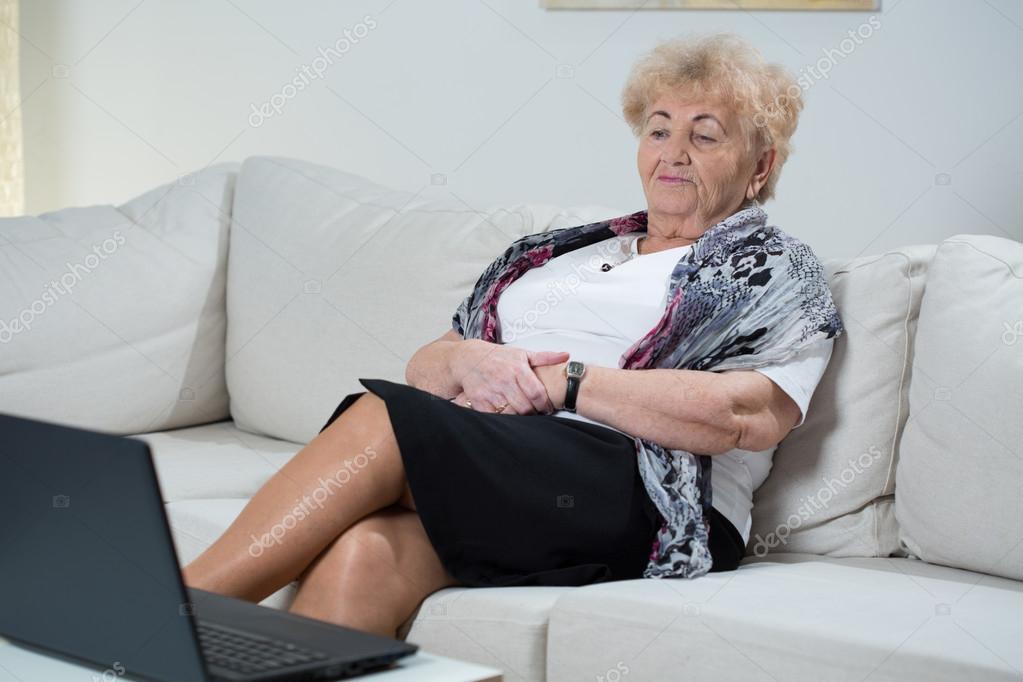 Grannies schoolgirl tugging old