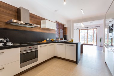 Mutfak yemek odası açık