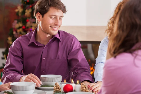 Weihnachtsessen — Stockfoto