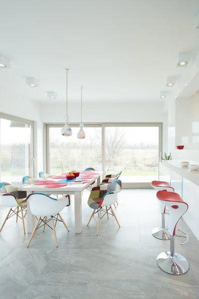 Contemporary dining room — Stock Photo, Image