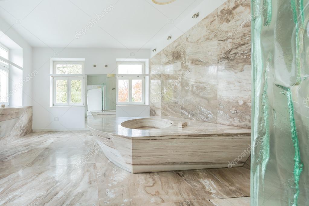 Photos marble bathrooms Marble bathroom in expensive house — Stock