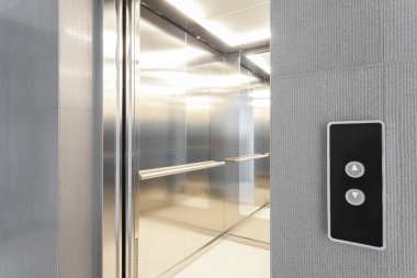 Entry to elevator clipart