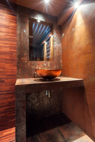 Washbowl in luxury bathroom — Stock Photo, Image