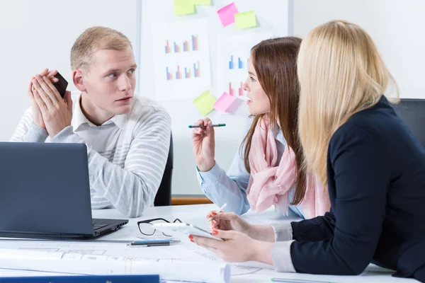 Architects in a meeting at office — Stock Photo, Image