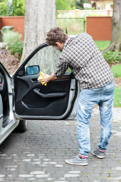 Travailler en voiture — Photo