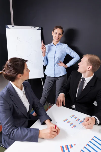 Vrouw-presentatie — Stockfoto