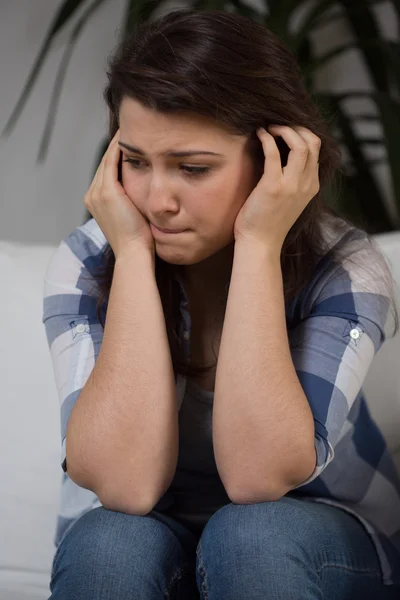 Young depressed woman — Stock Photo, Image