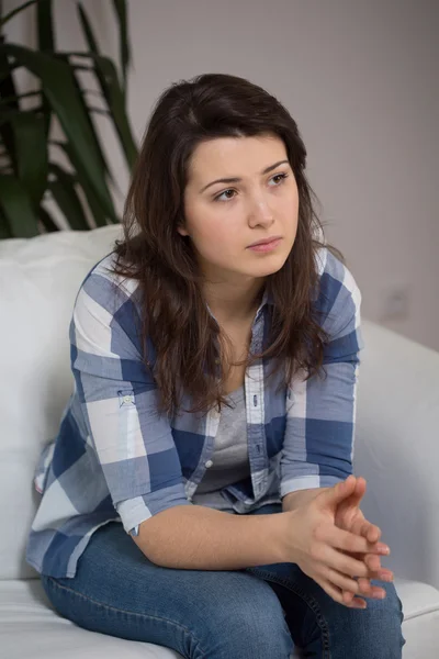 Young woman suffering for depression — Stock Photo, Image