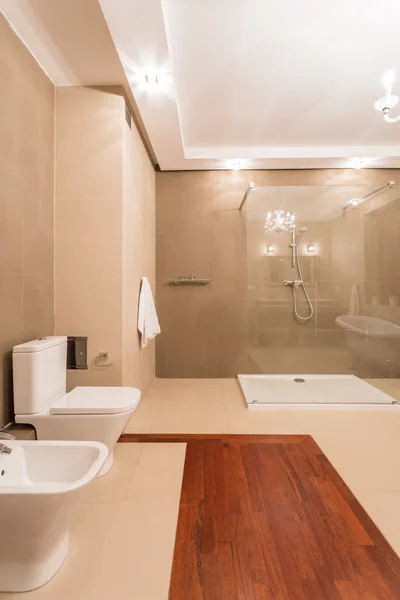 Interiér koupelny v elegantním stylu — Stock fotografie