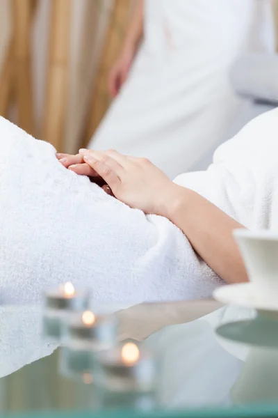 Relaxation in wellness center — Stock Photo, Image