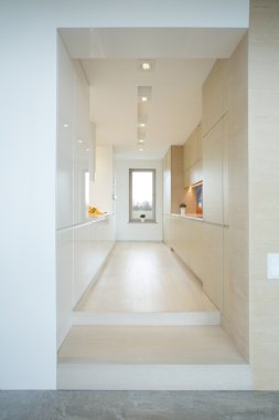 Modern ev dar parlak mutfak