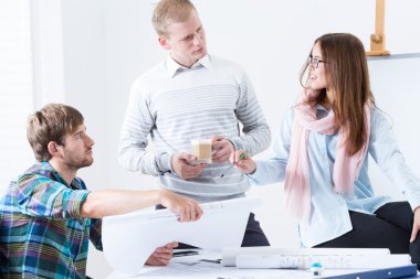 Projede çalışan mimari ekibi