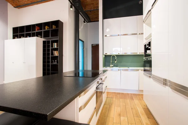 Small kitchen area inside apartment — Stock Photo, Image