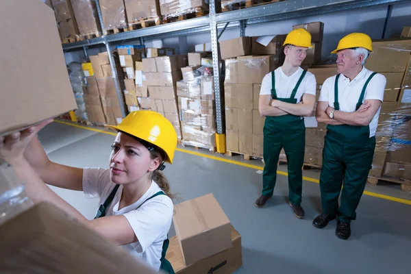 Arbeitende Frau — Stockfoto