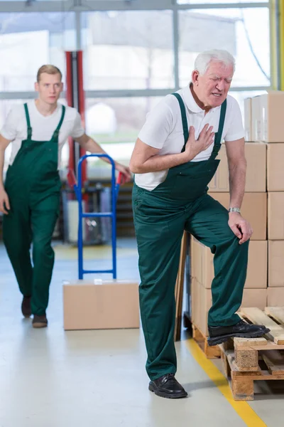 Schmerzen in der Brust — Stockfoto