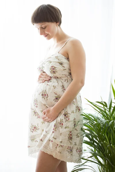 Mulher de vestido — Fotografia de Stock