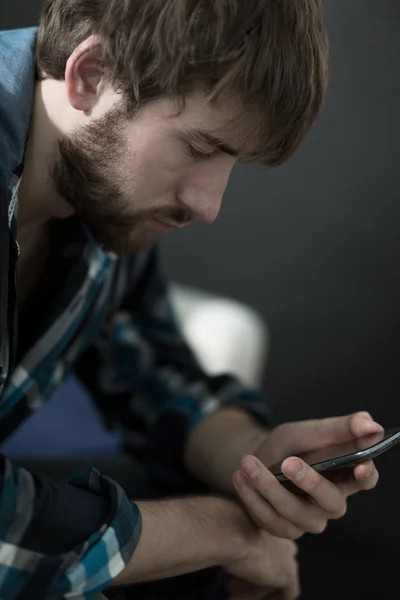 Nachrichten prüfen — Stockfoto