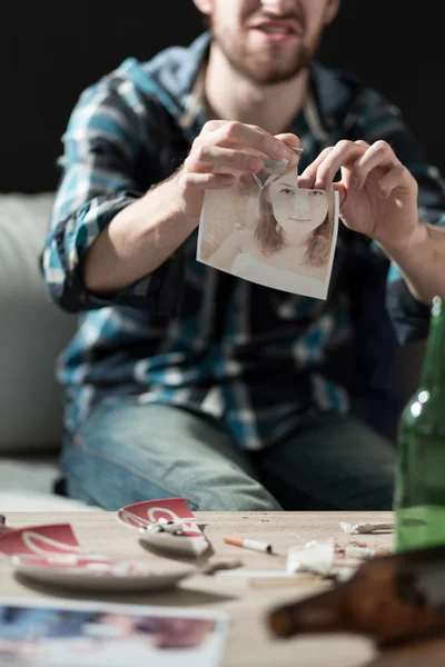 Rompiendo la foto — Foto de Stock