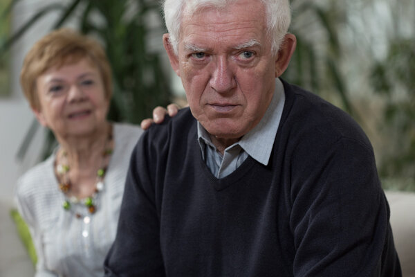 Wife apologizing husband