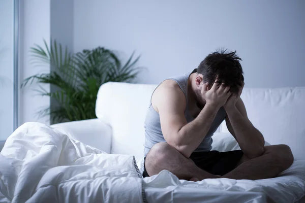 Young man having depression — Stock Photo, Image