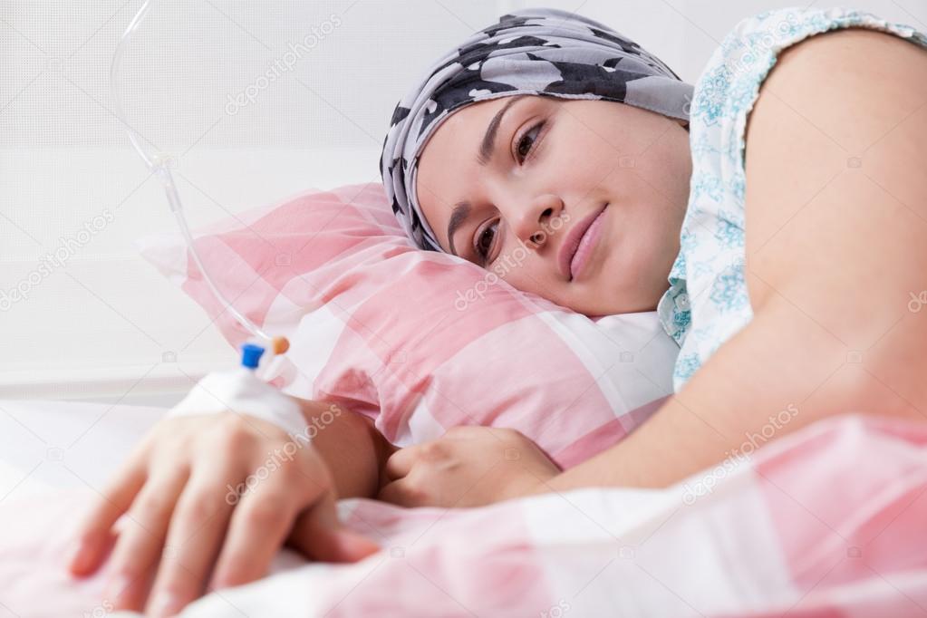 Girl full of hope during chemotherapy
