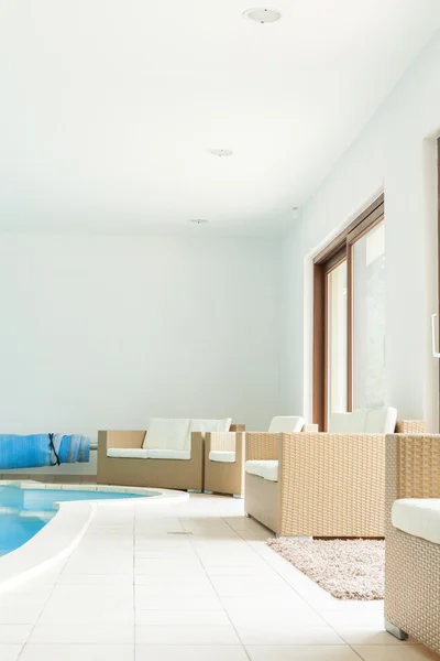 Room with swimming pool — Stock Photo, Image