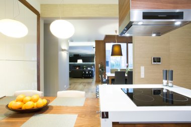 Açık alanda modern daire